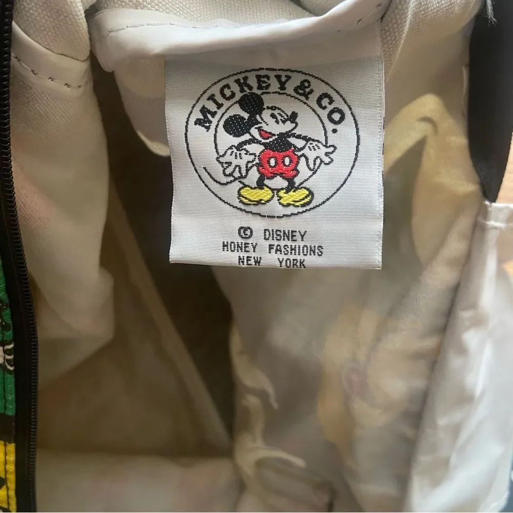 VINTAGE MICKEY MOUSE DISNEY COLORFUL TOTE DUFFEL BAG
